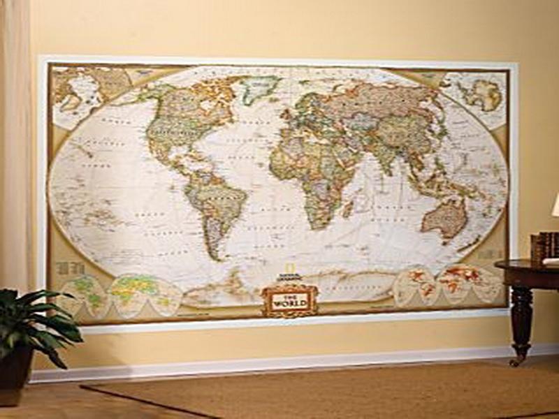 The Astounding Photo Above Is Segment Of Antique World Map Wallpaper