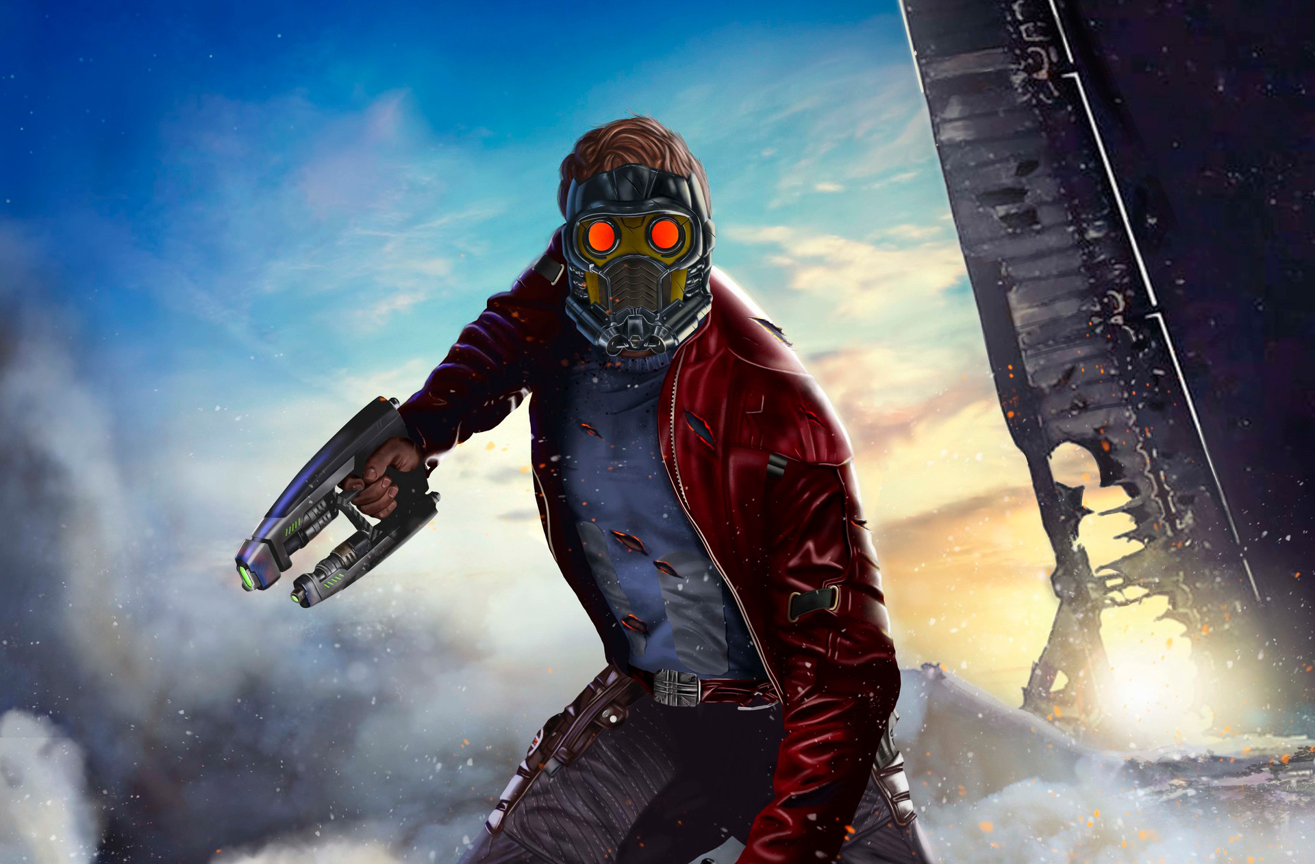 Star Lord Fan Art HD Superheroes 4k Wallpaper Image