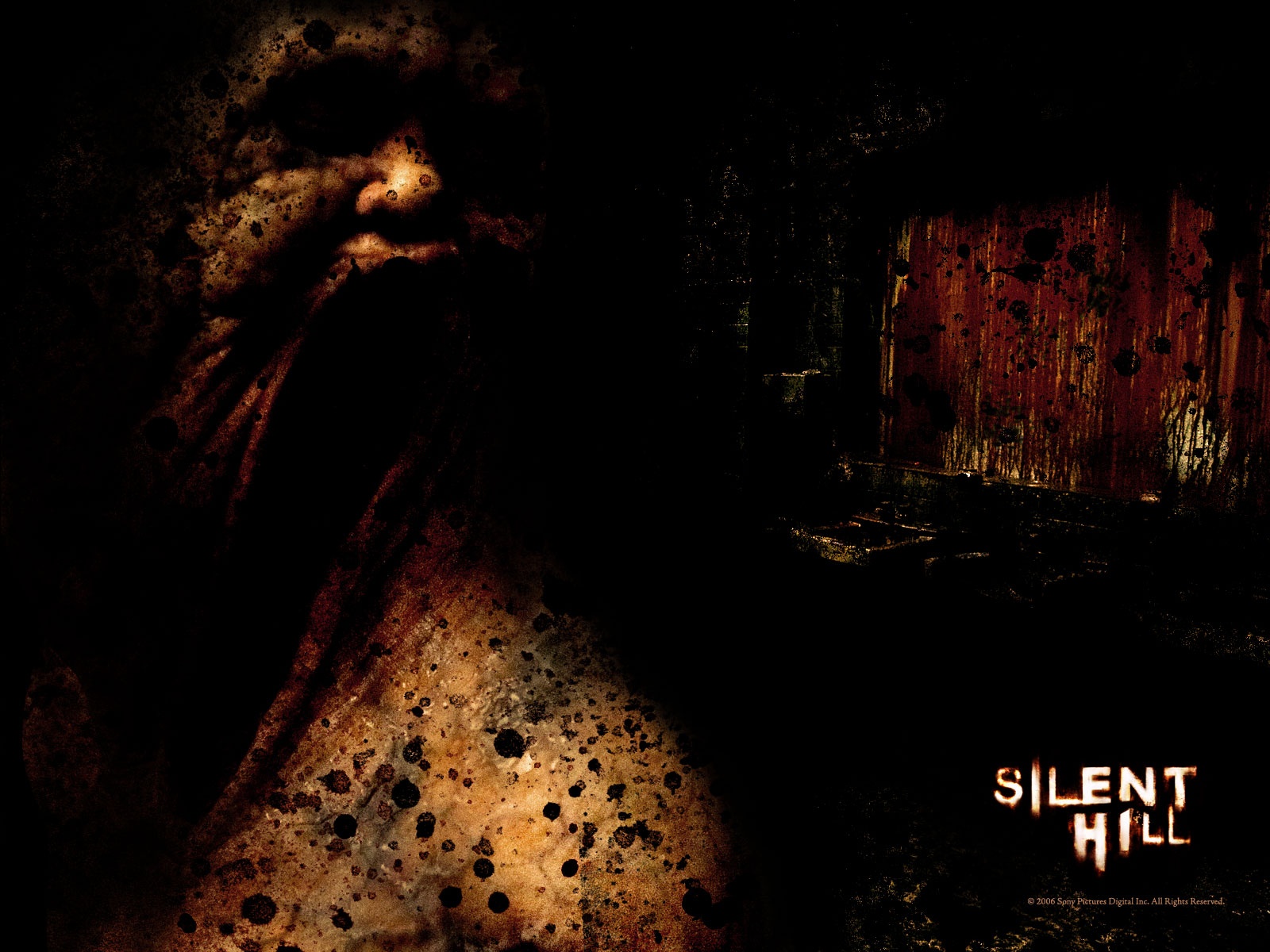 Silent Hill Black Wallpaper Stock Photos
