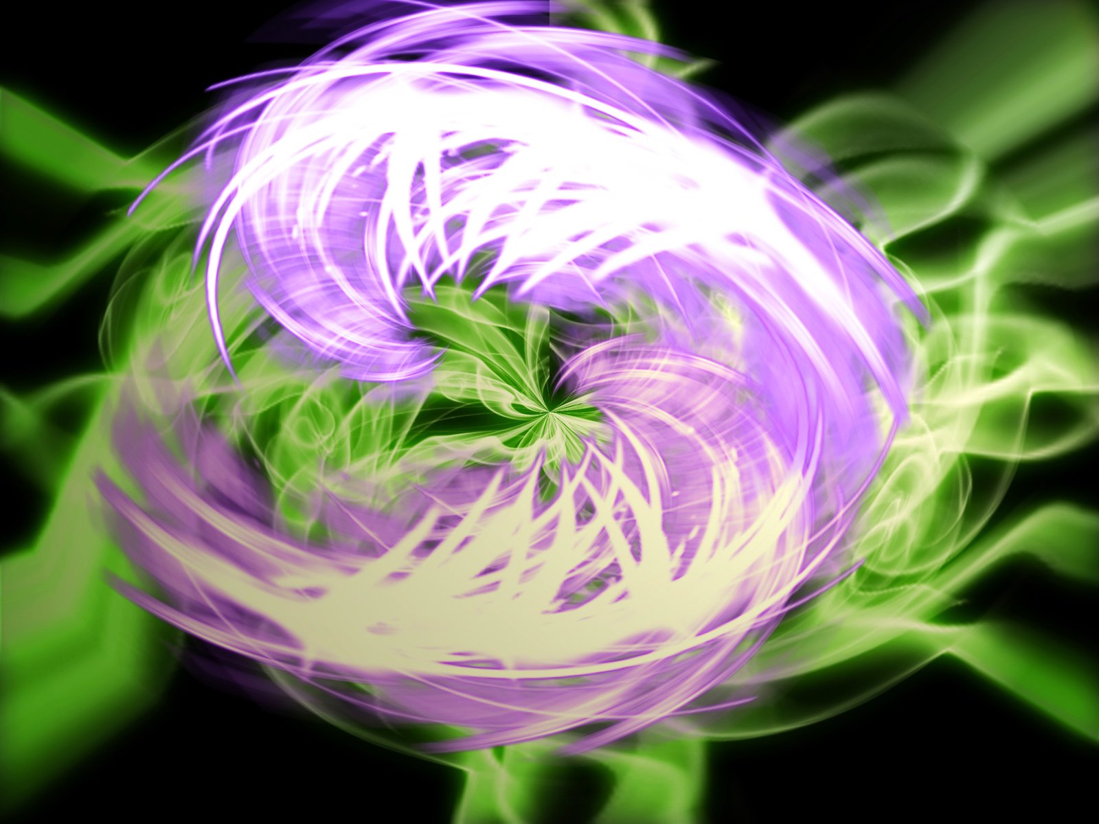 Abstract Green and Purple Smoke Background by ItarildeIsilra on