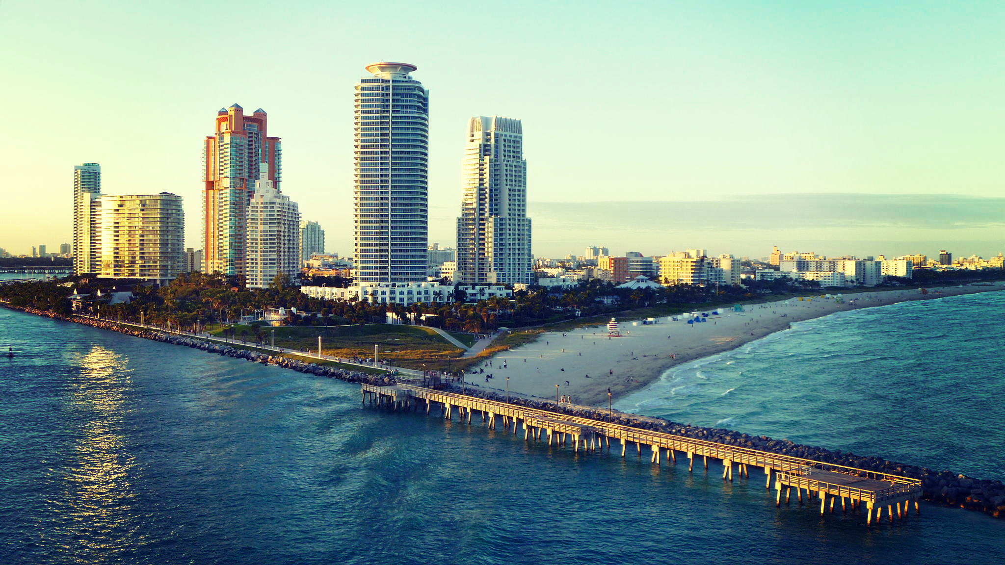 Miami Fl Florida Beach Ocean Wallpaper