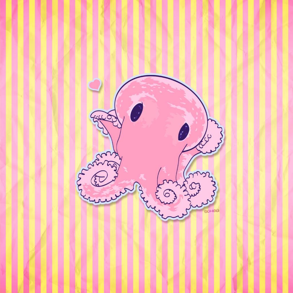 iPad Wallpaper Cute Octopus Mini