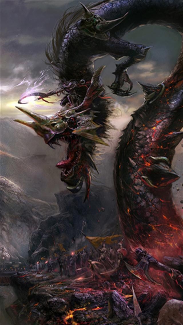 Dark Dragon Art iPhone Wallpaper S 3g