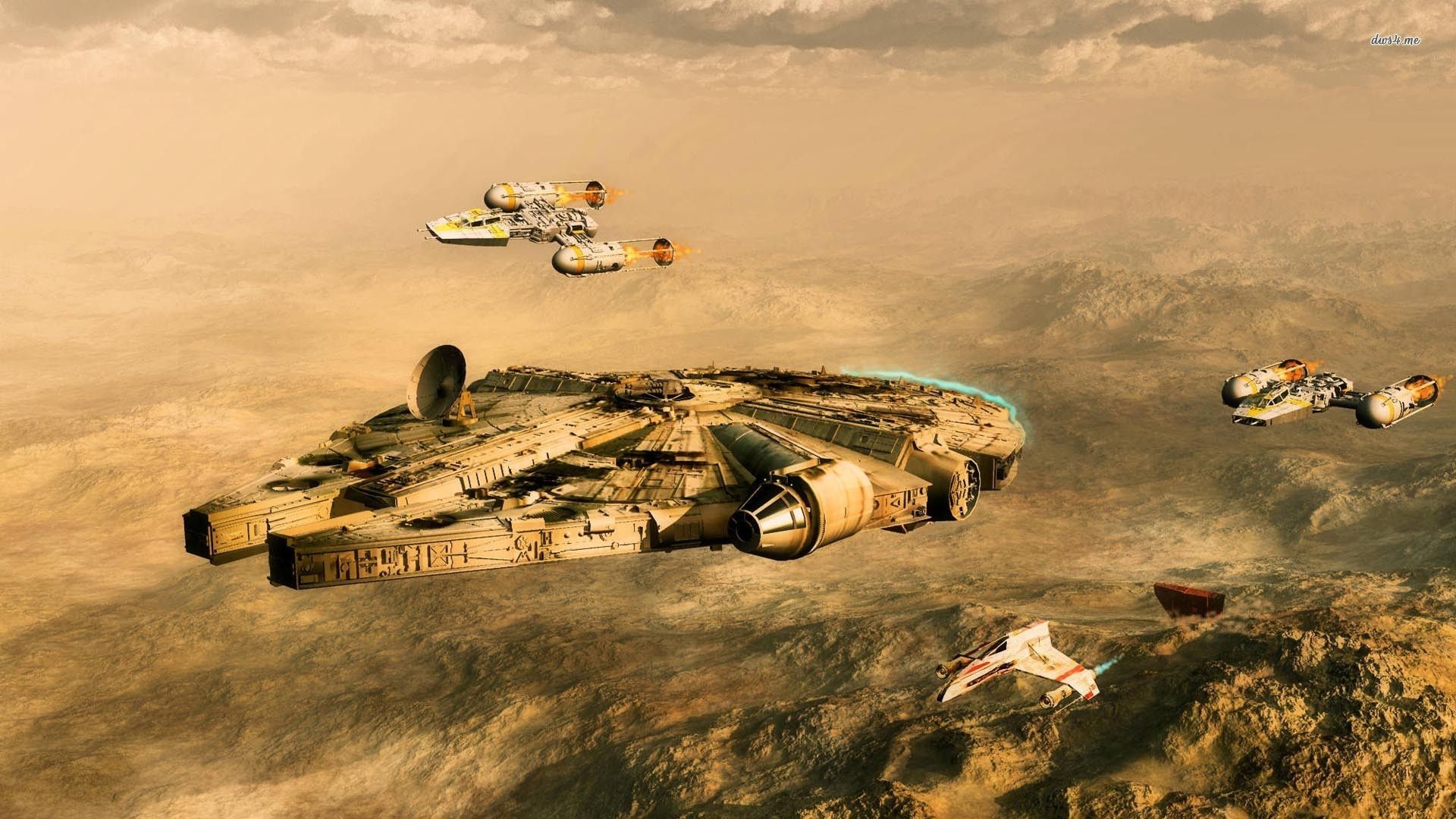 Millenium Falcon Star Wars Wallpaper Movie