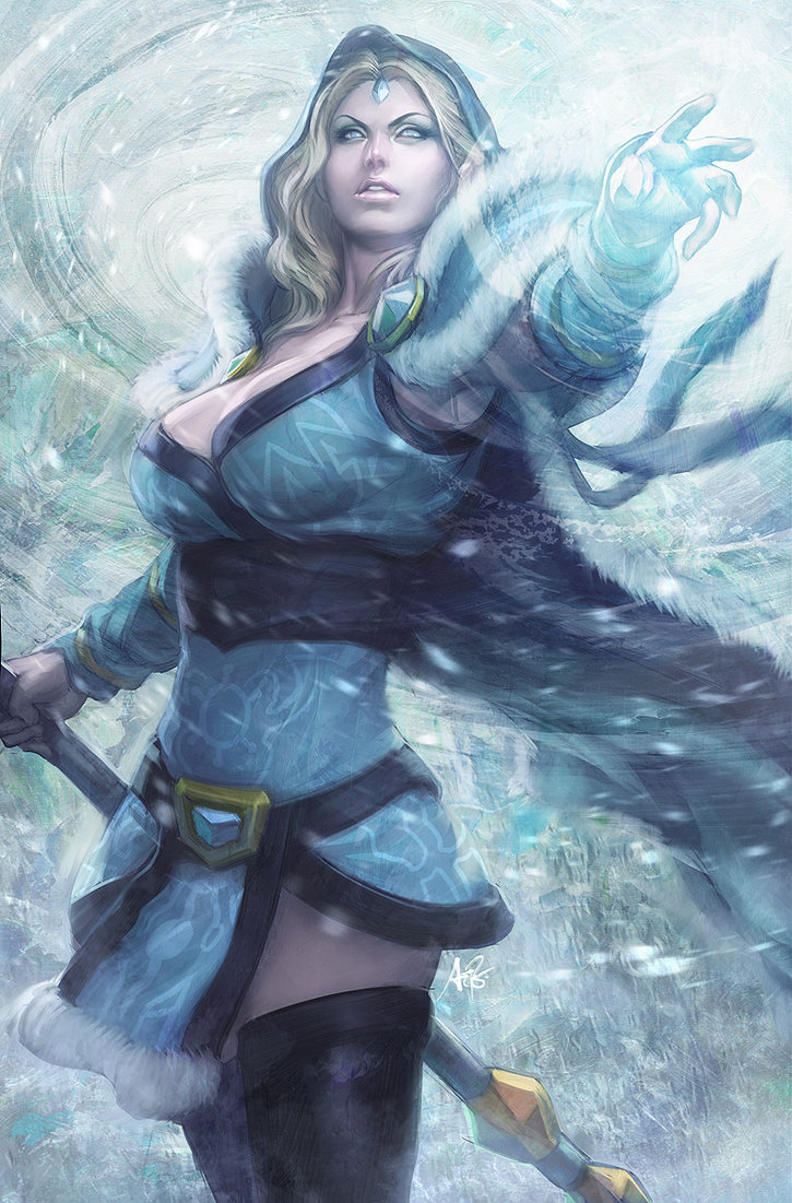 Dota Crystal Maiden By Artgerm Neutral Creeps News From