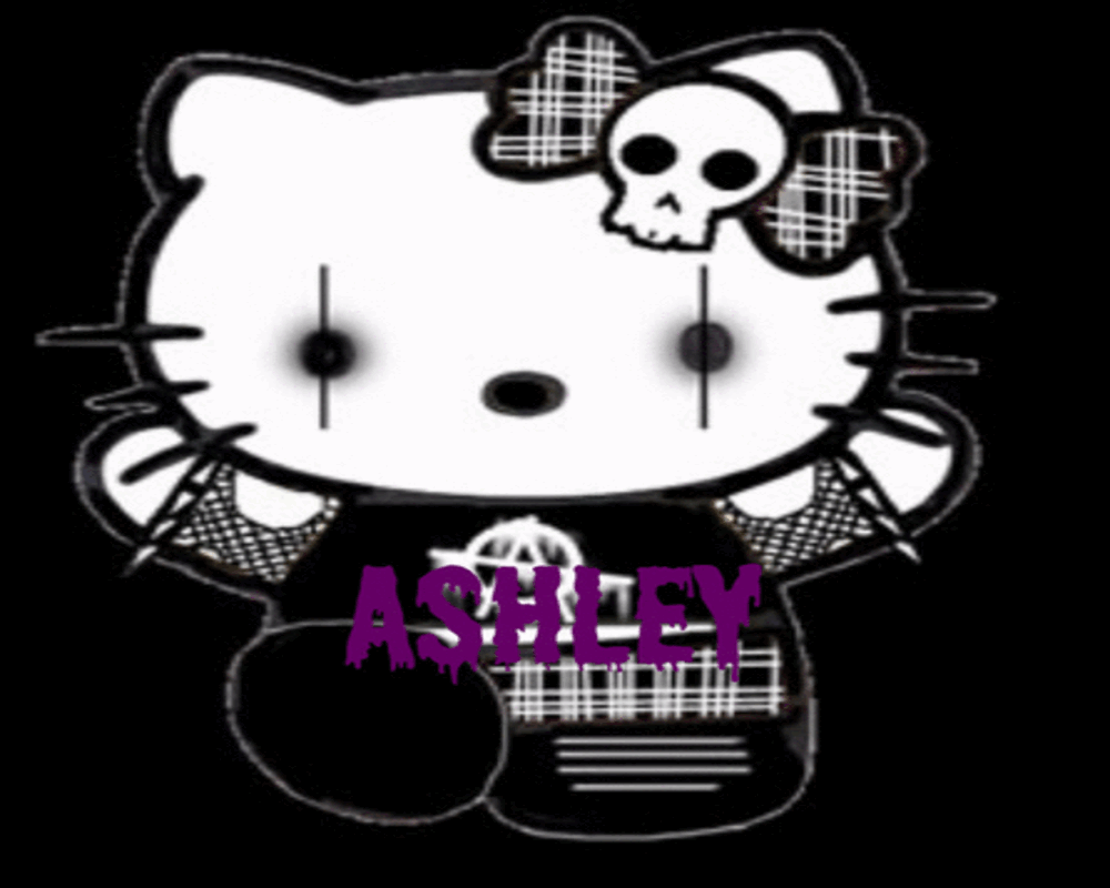 Hello Kitty With Black Background - WallpaperSafari