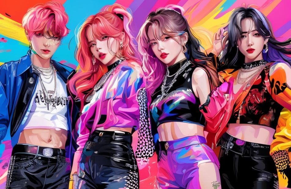 Bts And Blackpink Anime Wallpaper