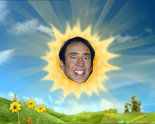 nicolas cage wallpaper meme