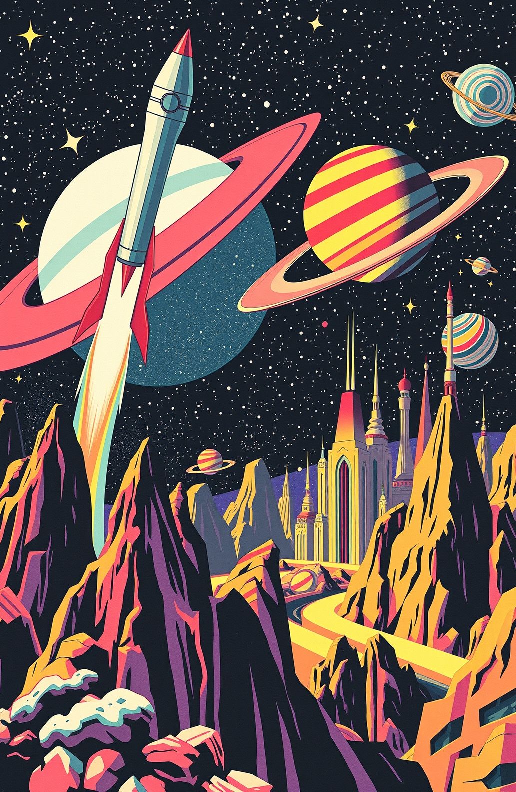 Retro Sci Fi Wallpaper