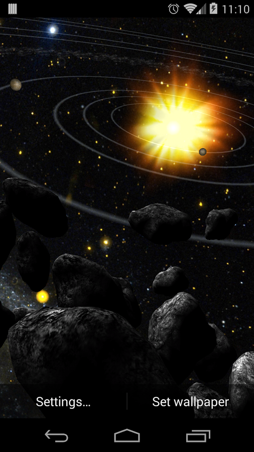 Asteroid Belt Live Wallpaper Android Apps On Google Play