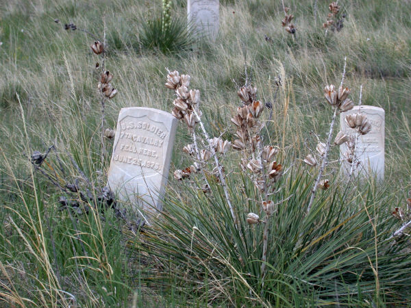 Showing Where Soldiers Fell At The Little Big Horn Battlefield