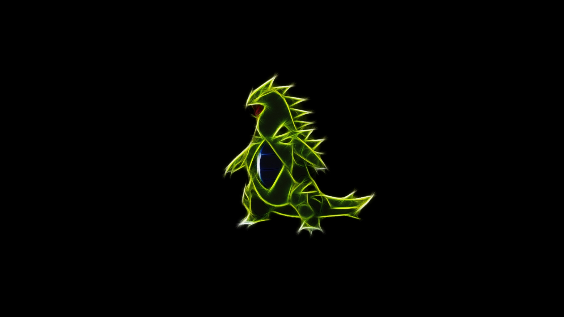 Tyranitar By Theblacksavior Customization Wallpaper Minimalistic Dark