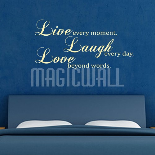 Live Laugh Love Wall Quotes HD Wallpaper