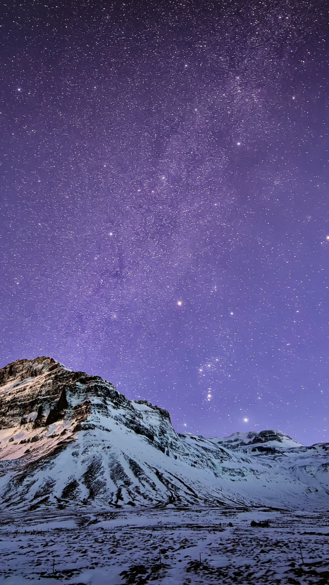 Snow Mountain Stars Wallpaper iPhone Plus preview