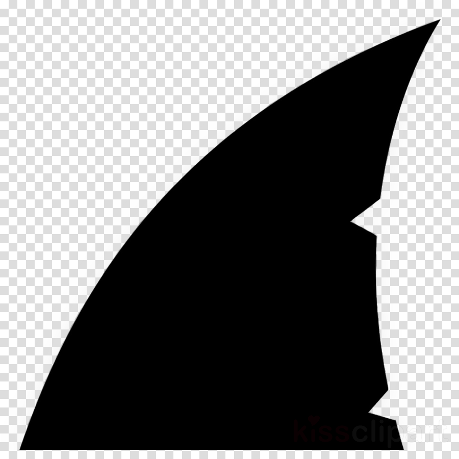 Shark Fin Background Clipart Drawing White Black Transparent