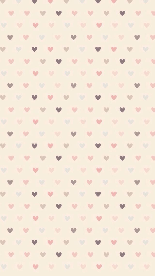 Pastel Hearts Phone Wallpaper Image Cellphone Print