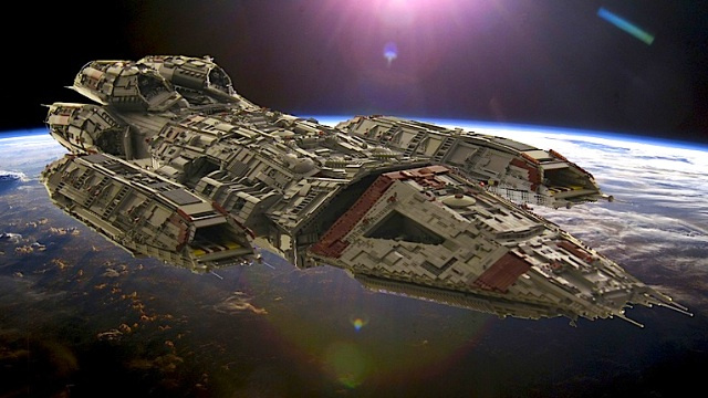 The Ships Of Battlestar Galactica Immortalized In Thousands Lego