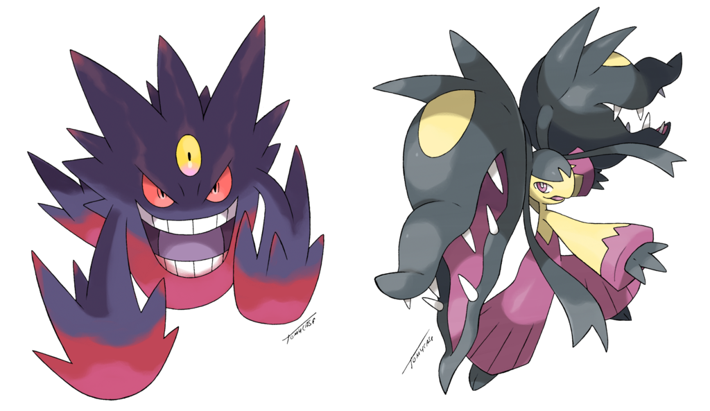 Shiny Mega Gengar- Hex: by UsagiSasami on DeviantArt