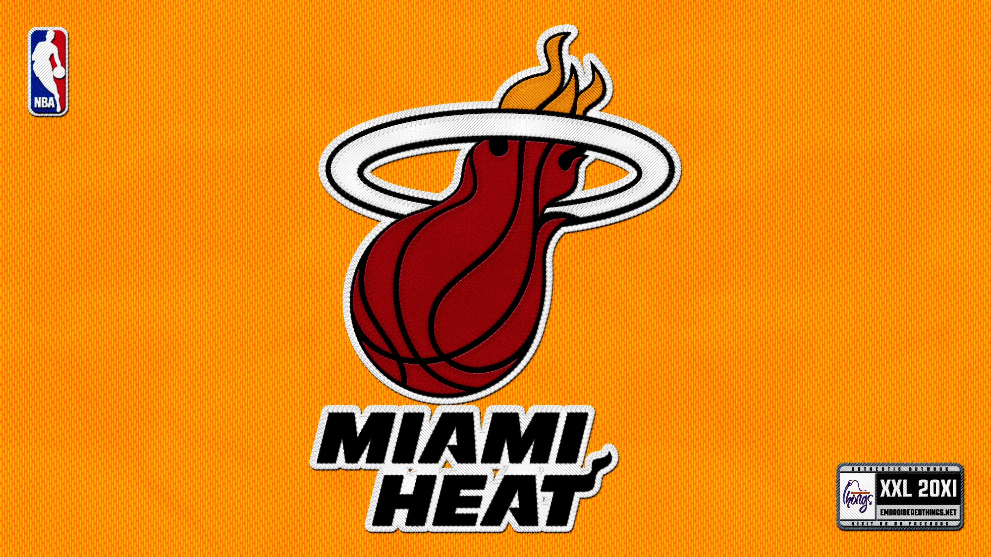 Nba Team Logo Miami Heat Yellow Background HD Desktop Ongur