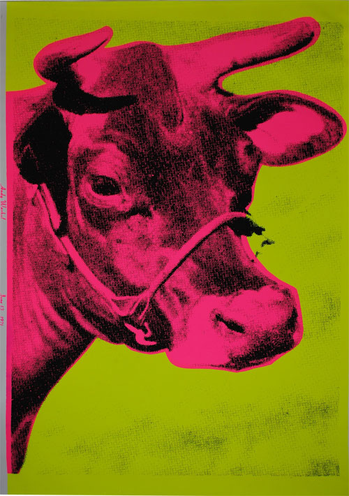 Andy Warhol Cow Wallpaper Pink