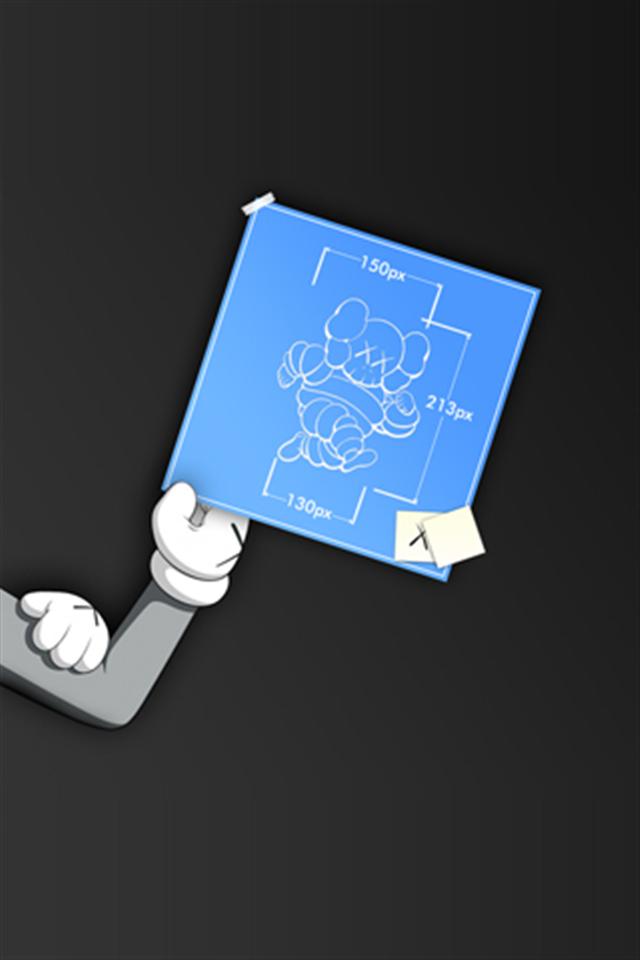 Kaws iPhone Blueprint HD iPhone Wallpapers iPhone 5s4s3G 640x960