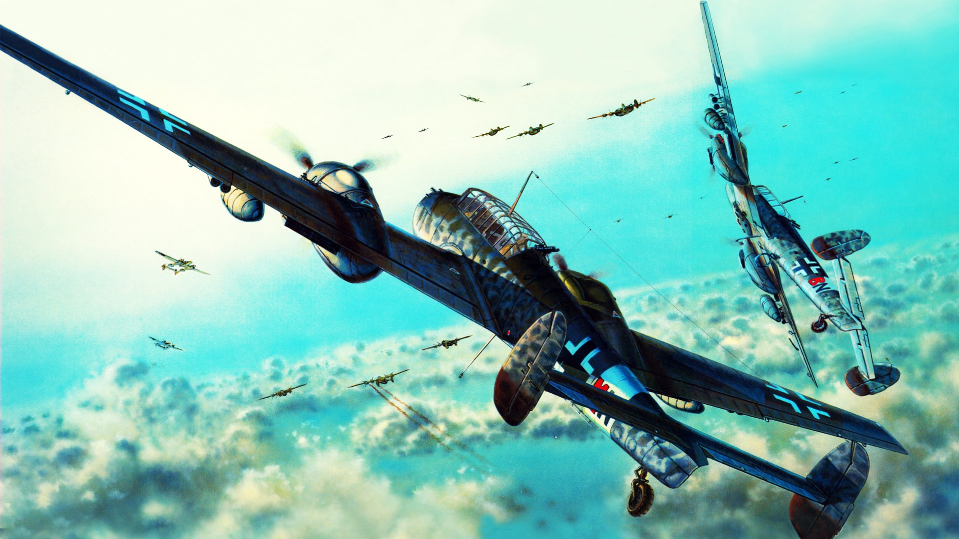 40 Wwii Fighter Planes Wallpapers 1920x1080 Wallpapersafari