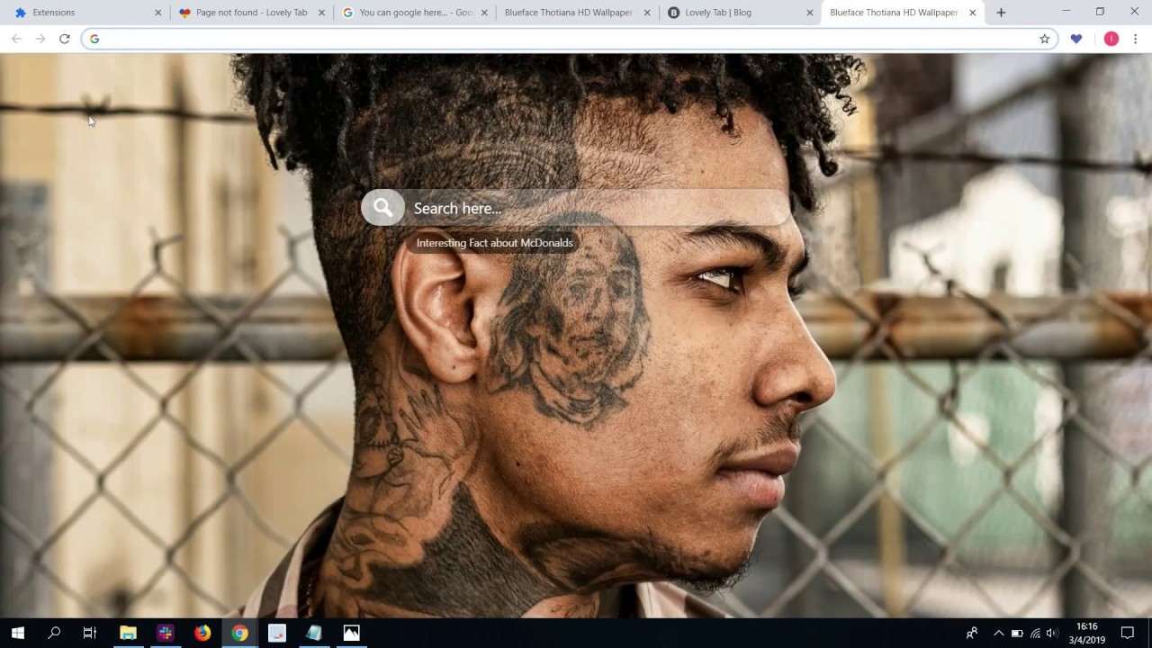 Great Blueface Thotiana HD Wallpaper New Tab Theme Must Have