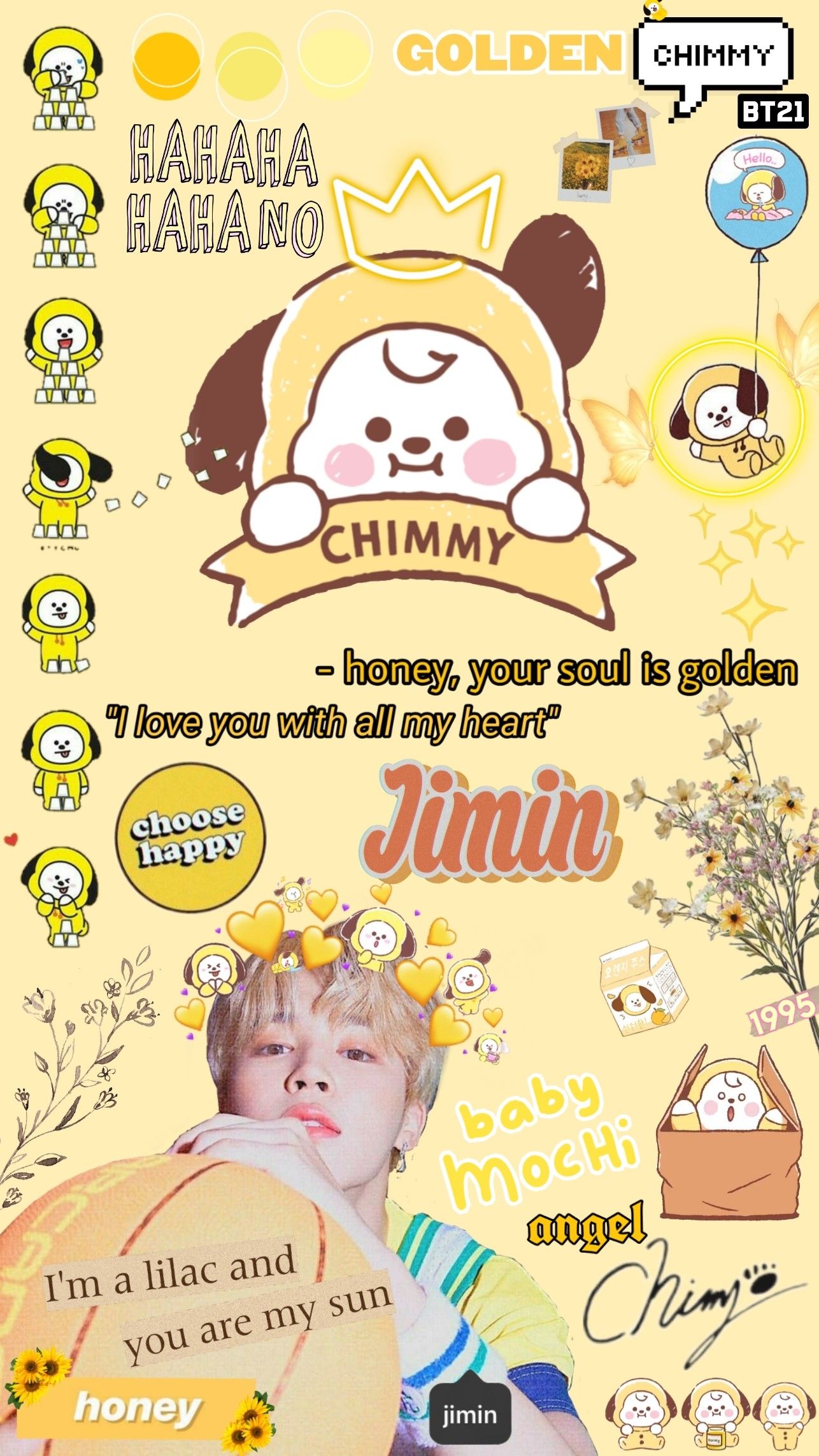 Bt21 Chimmy And Jimin Wallpaper