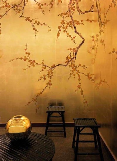  CHINESE NEW YEAR hand painted asian inspired designer wallpaper 399x548