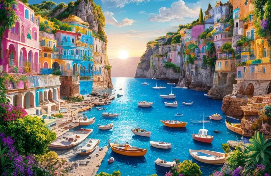 Positano Wallpaper