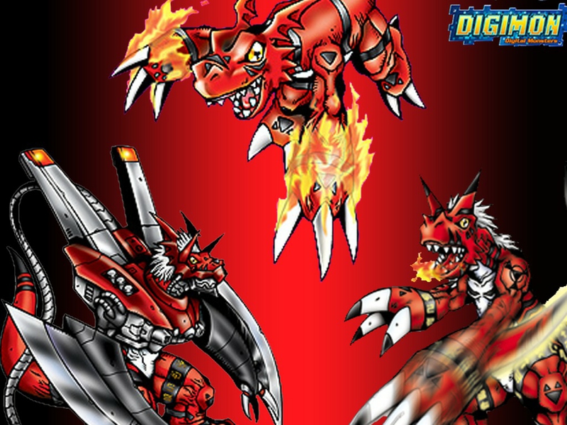 Digimon Guilmon Evolution Anime HD Wallpaper