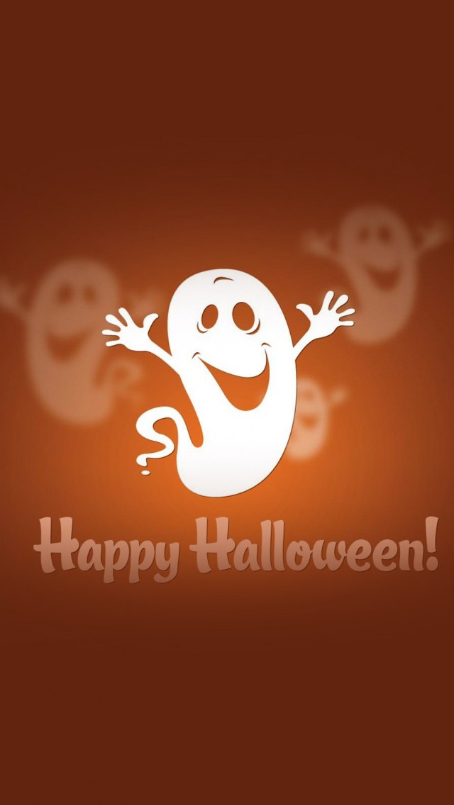 Cute Halloween Ghost Wallpaper   Free iPhone Wallpapers