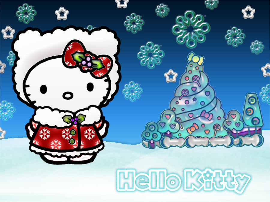 Hãy thưởng thức ý nghĩa giáng sinh với Hello Kitty thông qua màn hình của bạn với hình nền Giáng Sinh Hello Kitty đáng yêu này.