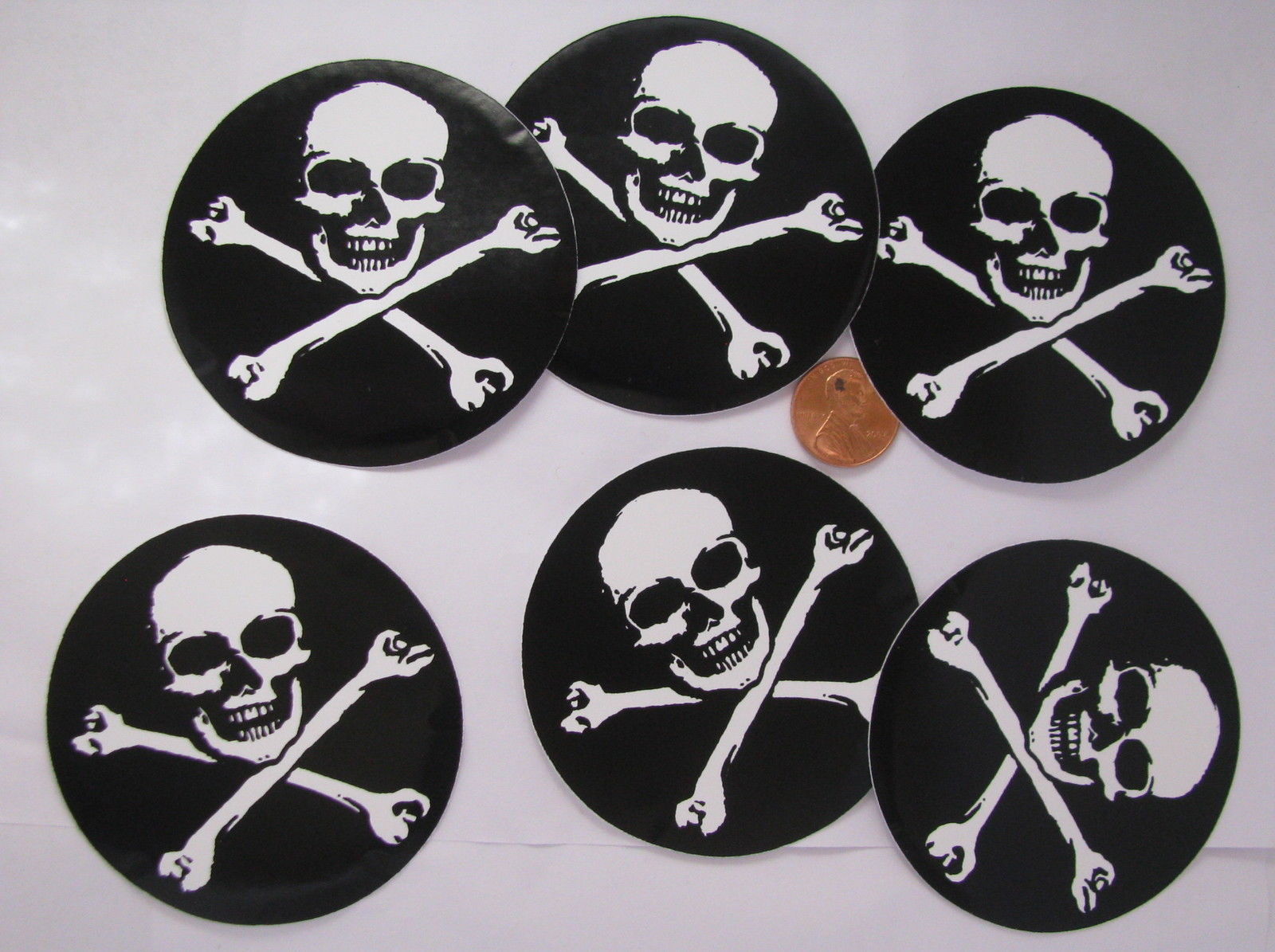 🔥 Download Stickers Pirate Round Skull And Cross Bones Decal Decals by