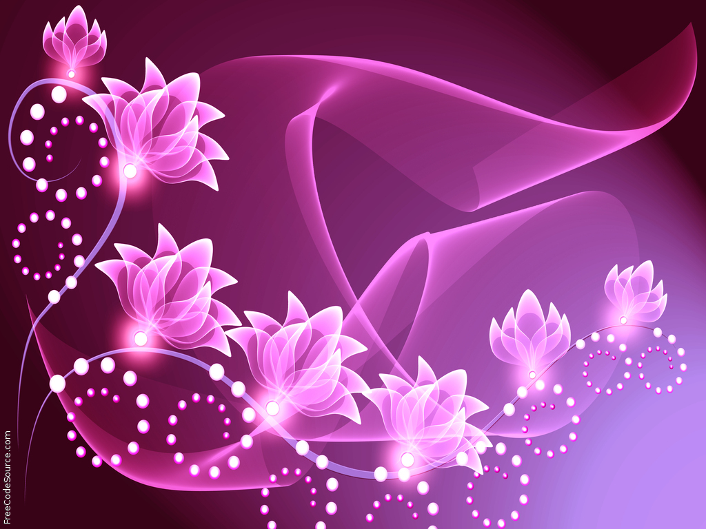 Abstract Desktop Wallpaper Pink Flowers