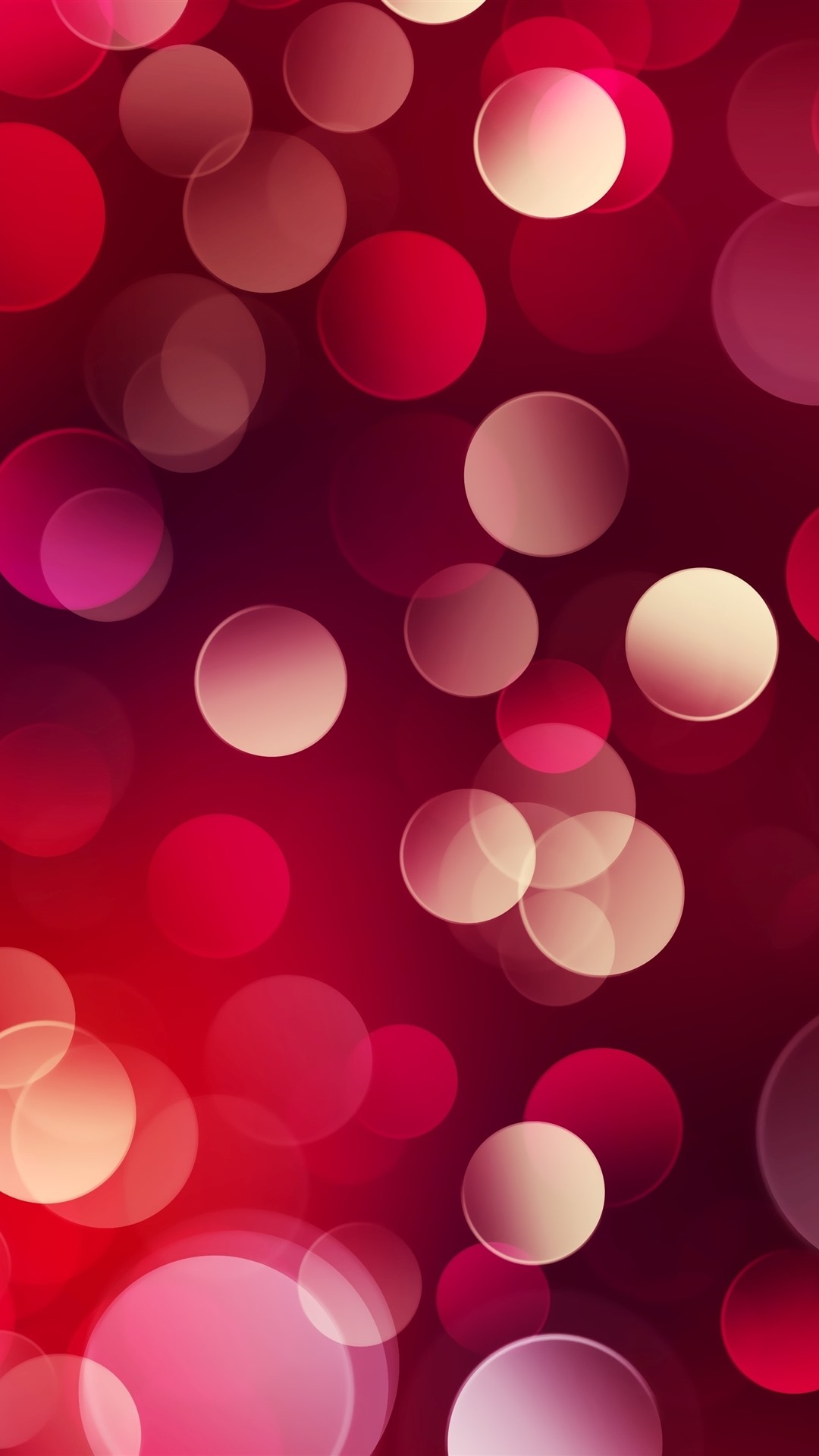 Red Light Circles Abstract Background iPhone Wallpaper