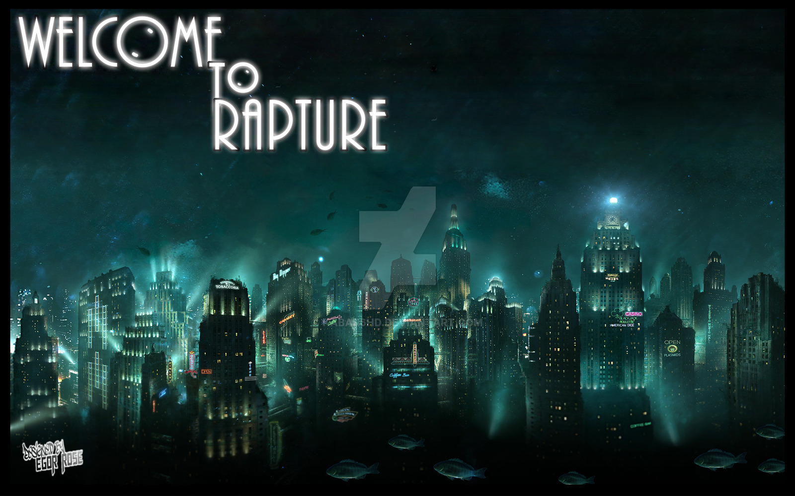 Wele To Rapture Post Card By Kabar6HD