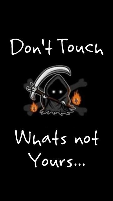 Don T Touch Wallpaper Background N97 X6