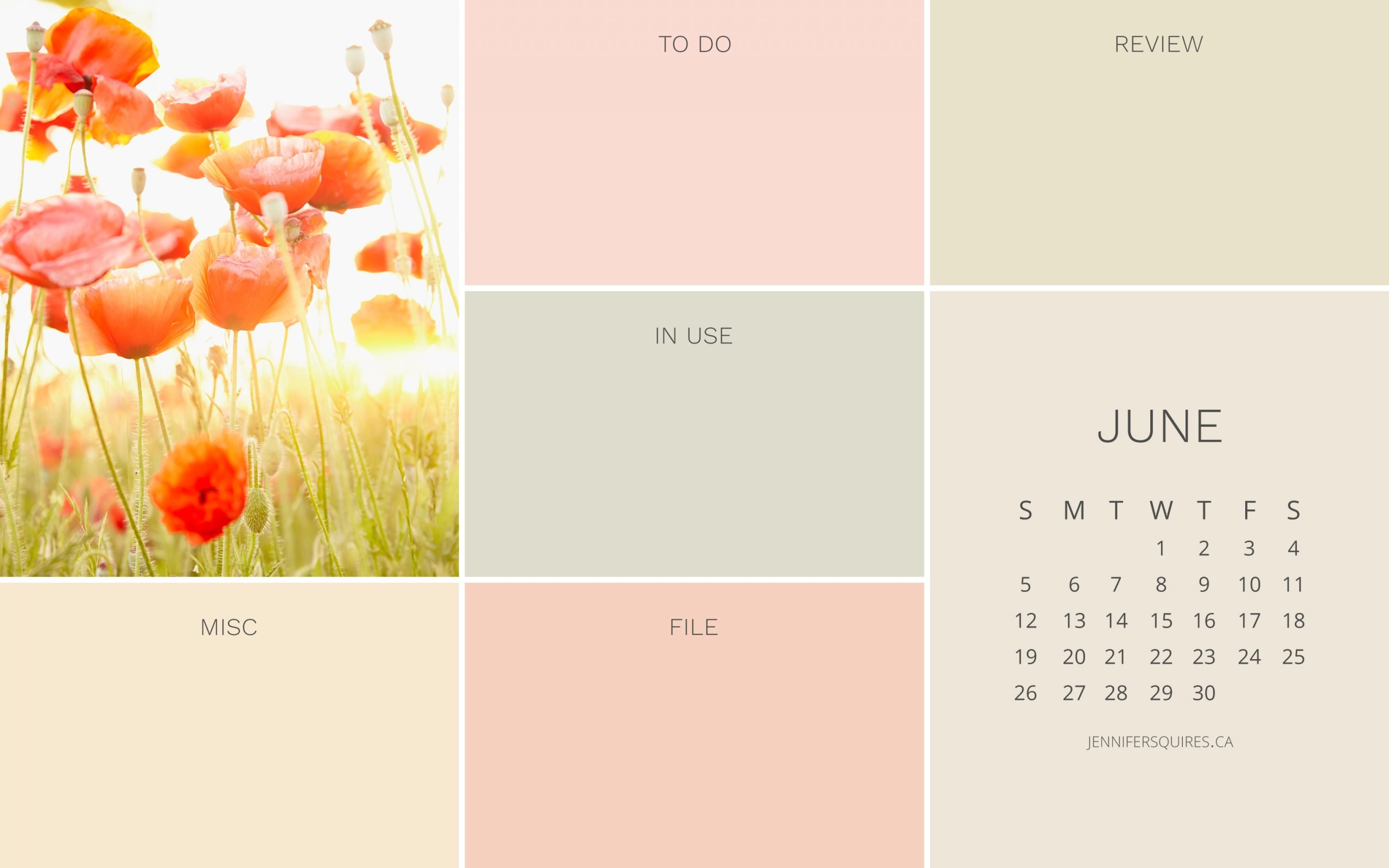 June 2022 Wallpaper with Calendar for iPhone and Desktop