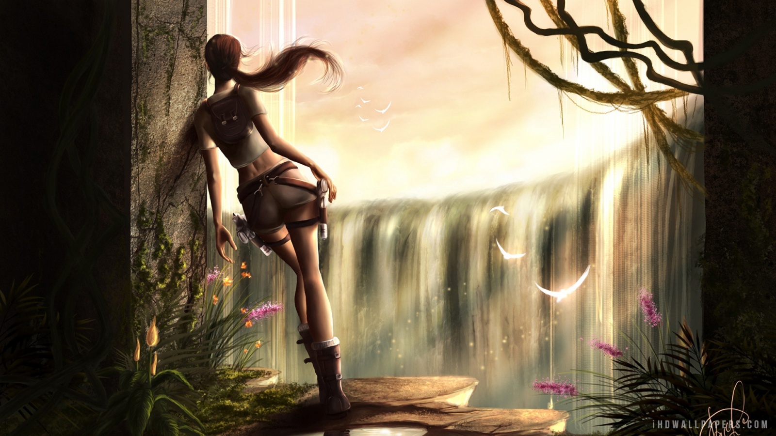 Lara Croft Artwork HD Wallpaper IHD