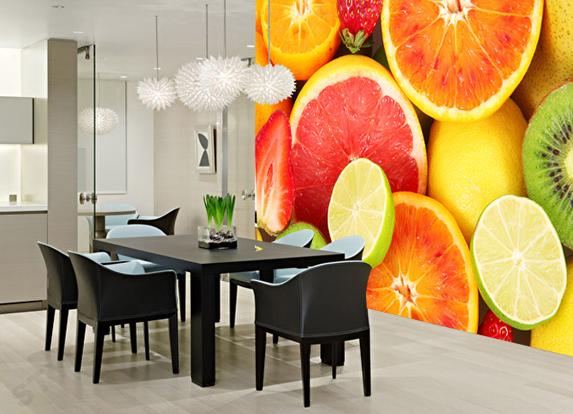 Fruits Kitchen Wall Decor Paper Wallpaper Online Store
