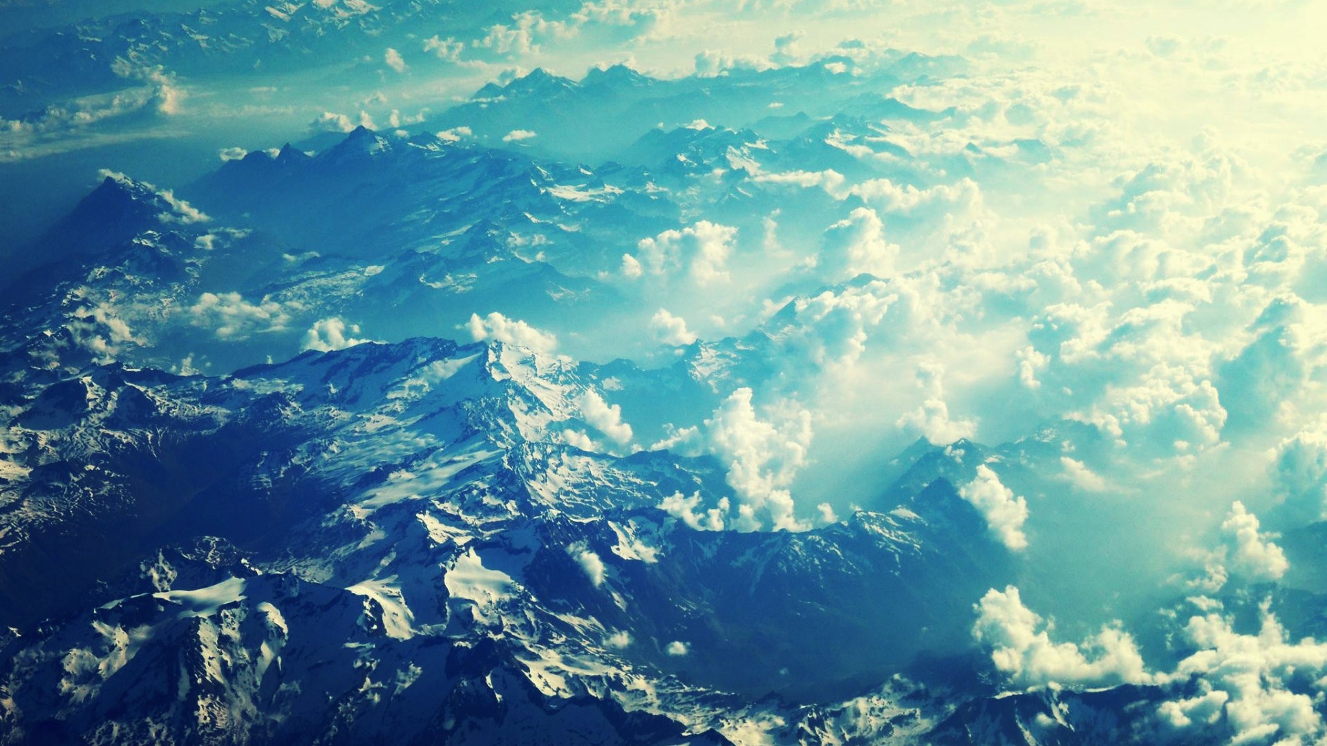 Mountain Blue Nature White