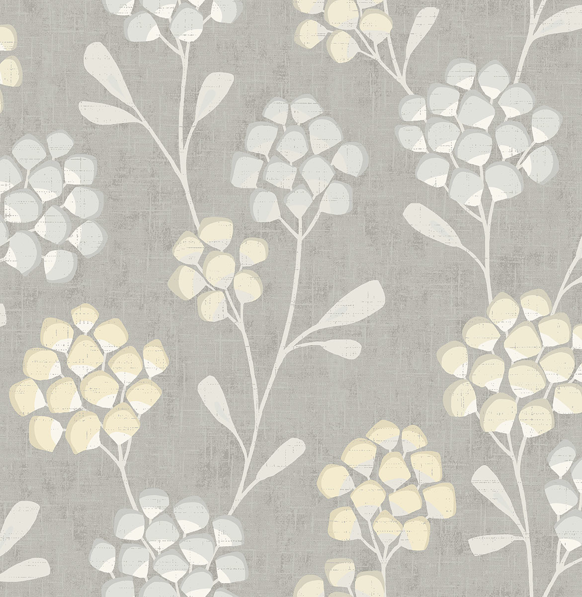 Citrine Scandi Flora Wallpaper Indoorwallpaper
