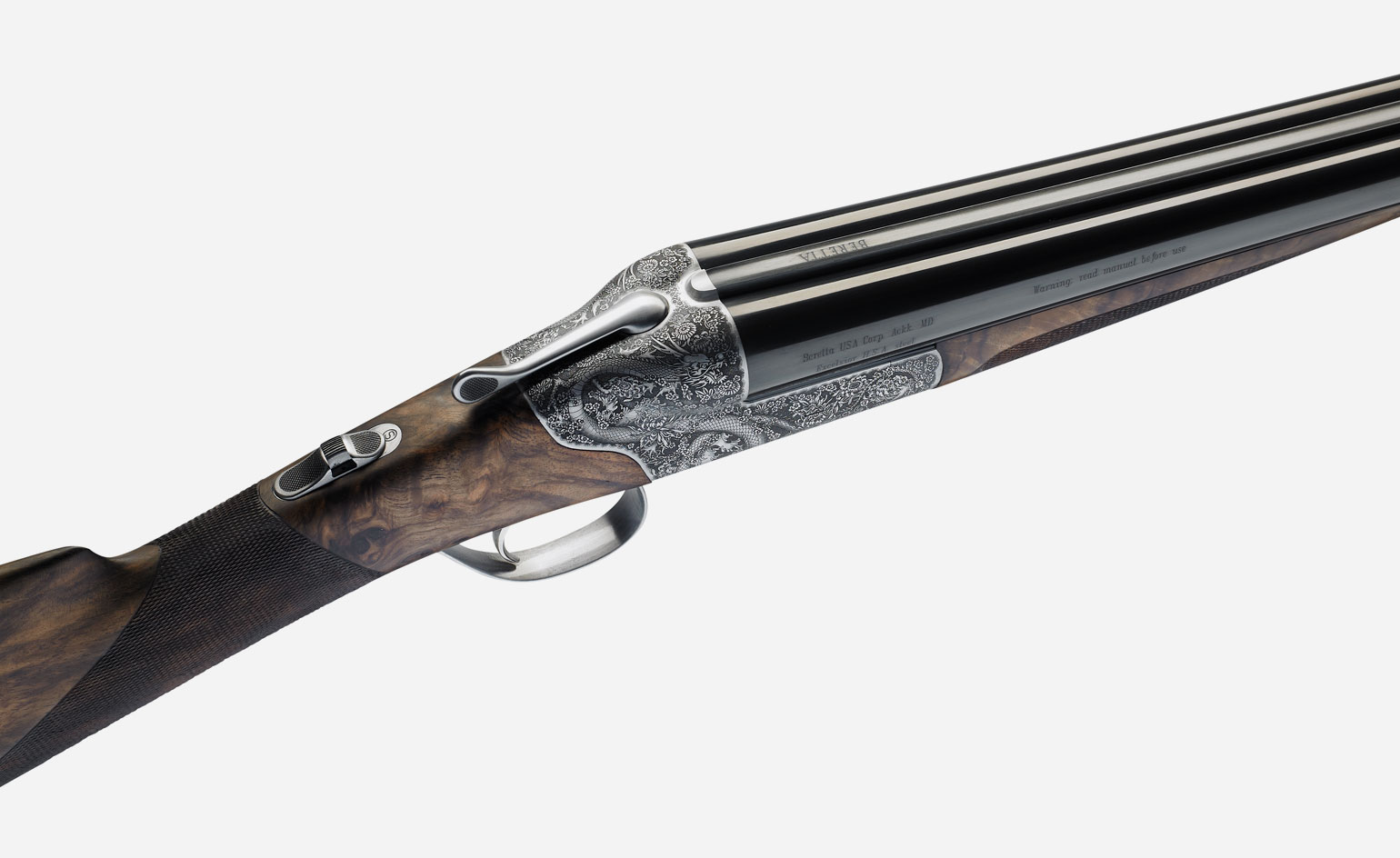 By Side Hunting Shotgun With A New Walnut Bridge And Guard Fixing