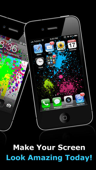 Splash My Screen Colorful Stunning Retina Wallpaper On The App
