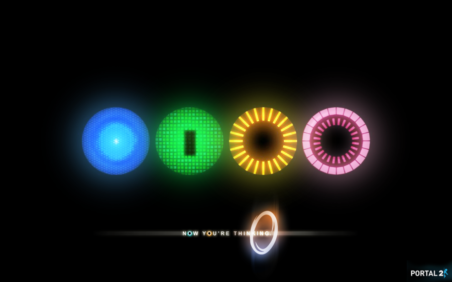 Portal 2 Cores Background by EnderGFX on