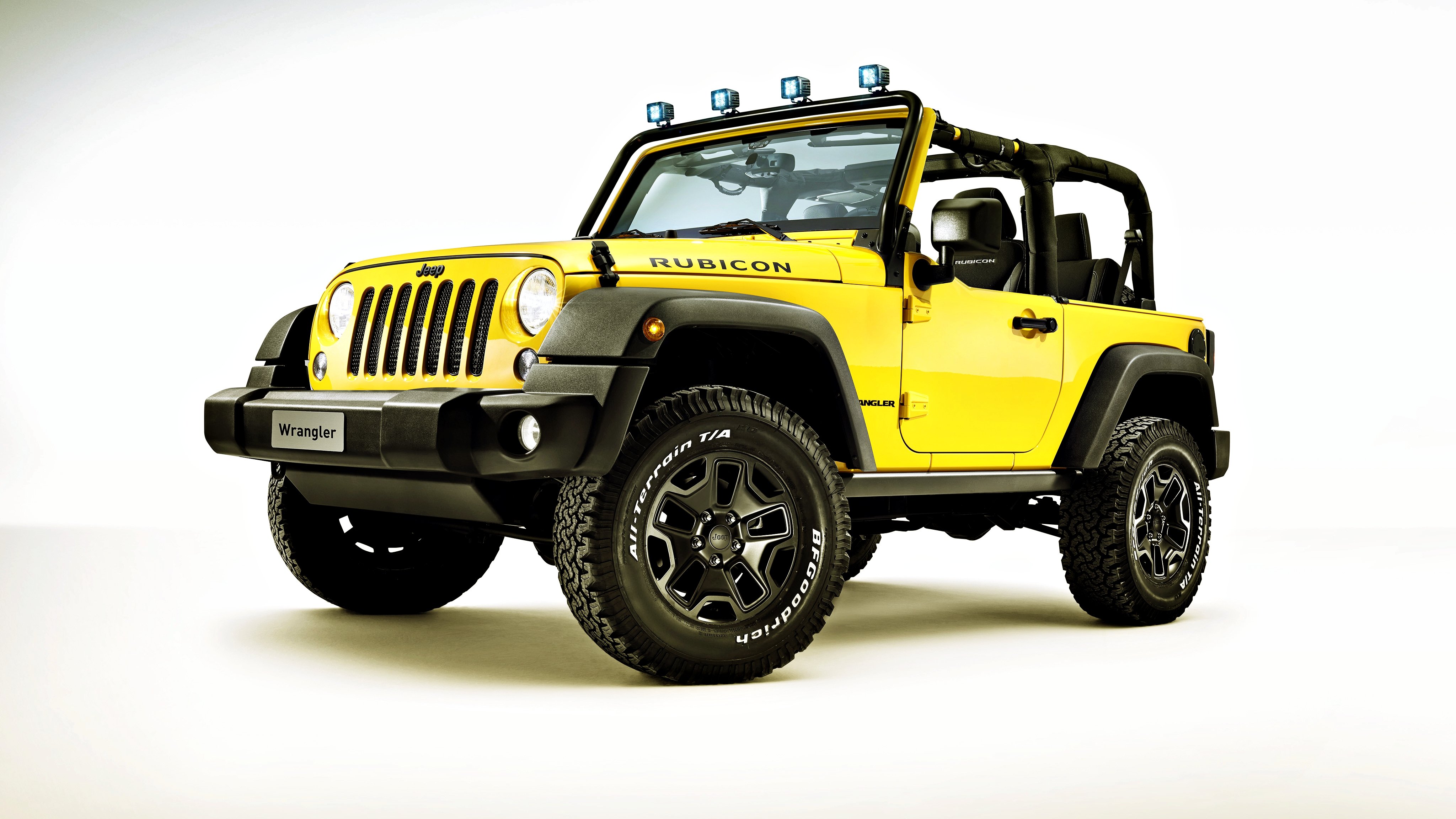 Jeep Wrangler Rubicon Star Rocks Yellow Cars Speed
