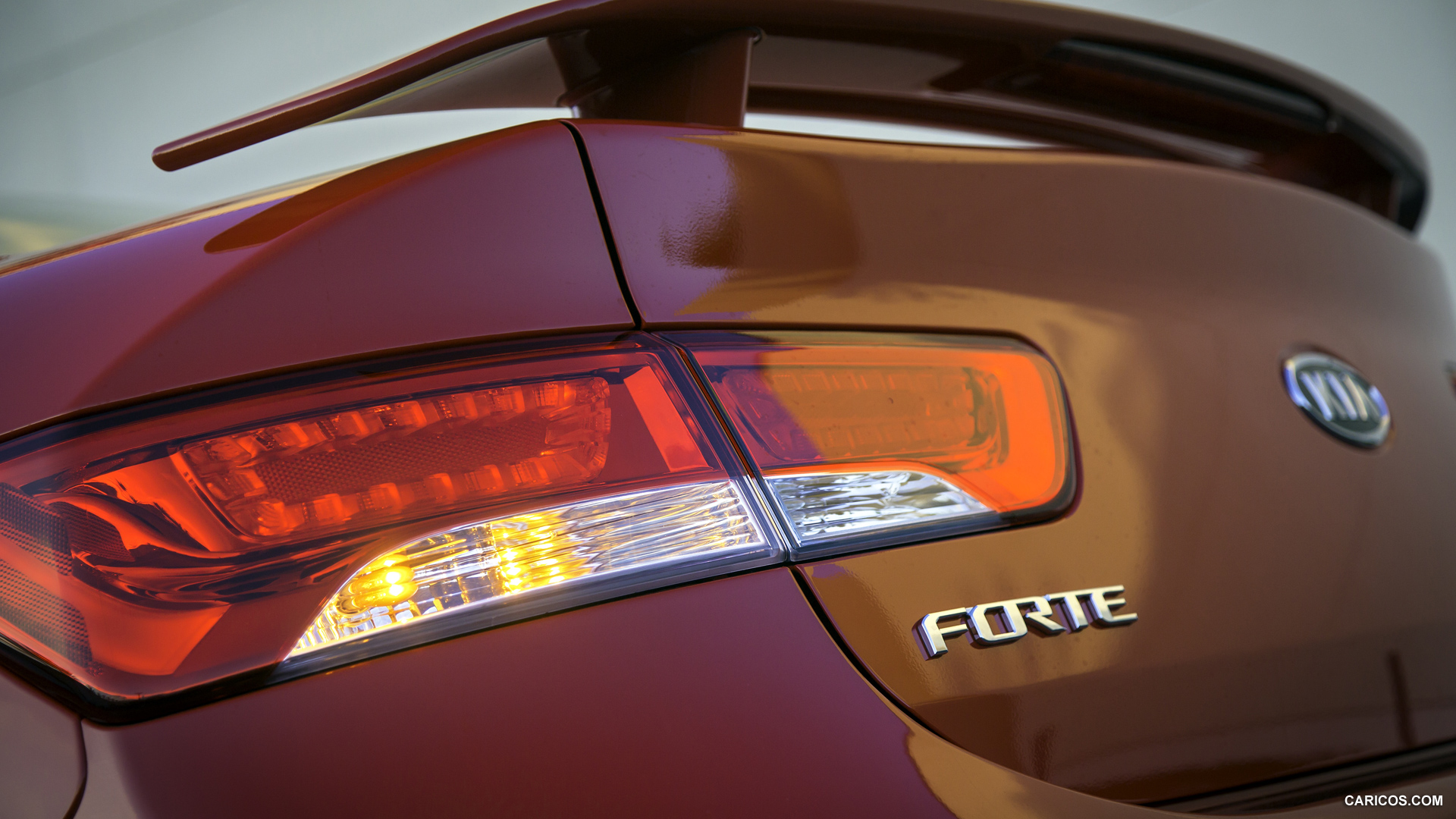 Kia Forte Koup Tail Light Spoiler HD Wallpaper