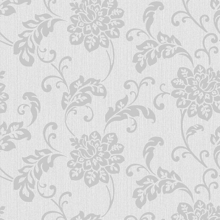 Floral Textured Wallpaper Fd40629 Silver Cut Price