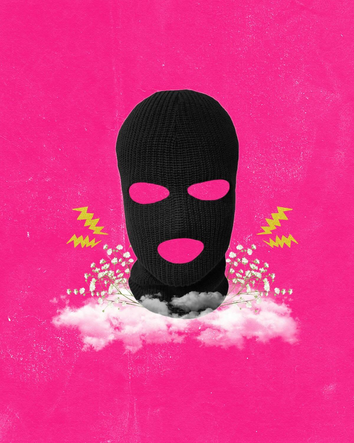 Download Iphone Baddie Black Ski mask Wallpaper